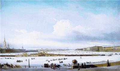 А. Боголюбов. Катання на Неві. Опис картини у віршах