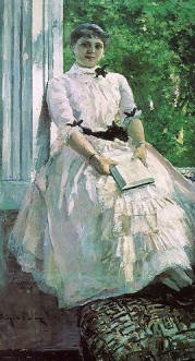 К. Коровін. Портрет Т. Любатович. Опис картини у віршах